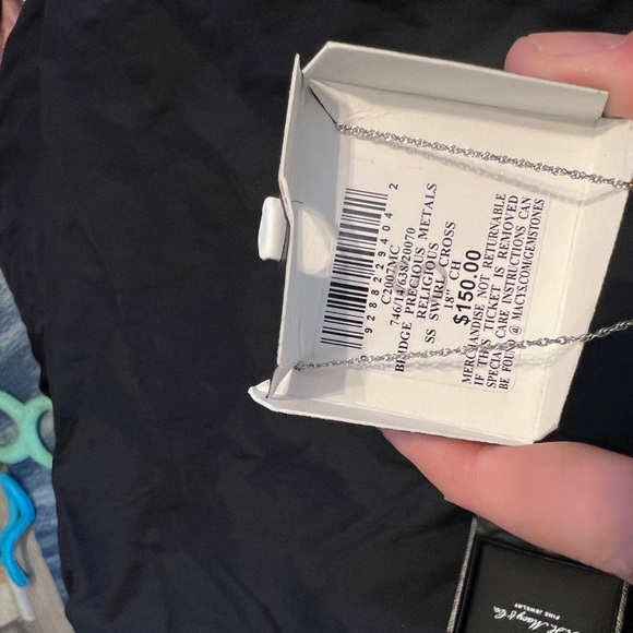 Sterling Silver Cross Necklace - Picture 2 of 2